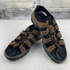Ecco Brown Leather Casual Comfort Waterproof Hiking Sandals Shoes - Men's 5 / 39